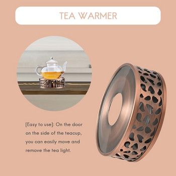 Устойчив нагревател за чай от неръждаема стомана, нагревателна основа, чайник, топла печка за чай, чайник със свещ, сервиз за чай