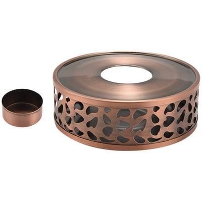 Încălzitor de ceai durabil din oțel inoxidabil, bază de încălzire, ceainic, aragaz cald de ceai, ceainic cu lumânări, set de ceai