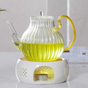 Керамичен нагревател за чайник LUDA, нагревател за чайник с коркова възглавница, идеален за стъклени чайници и керамичен чайник