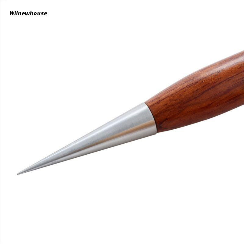 F63A Aparat za izrezbarenu štapnu iglu od nehrđajućeg čelika s drvenom iglom za izvlačenje kave za vaš kućni ured ili putovanja