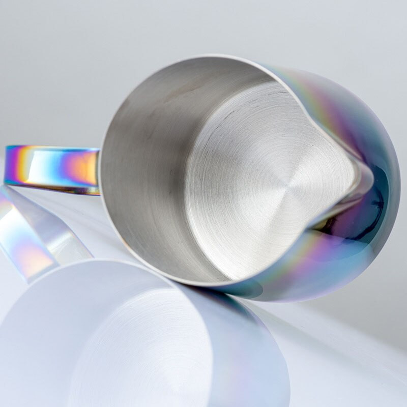 Nerūdijančio plieno kavos trafaretai „Pot Lette Art“ „Barista“ įrankiai Pieno puodeliai Kavos priedai Spalvingas aštrios burnos kavos trafaretas