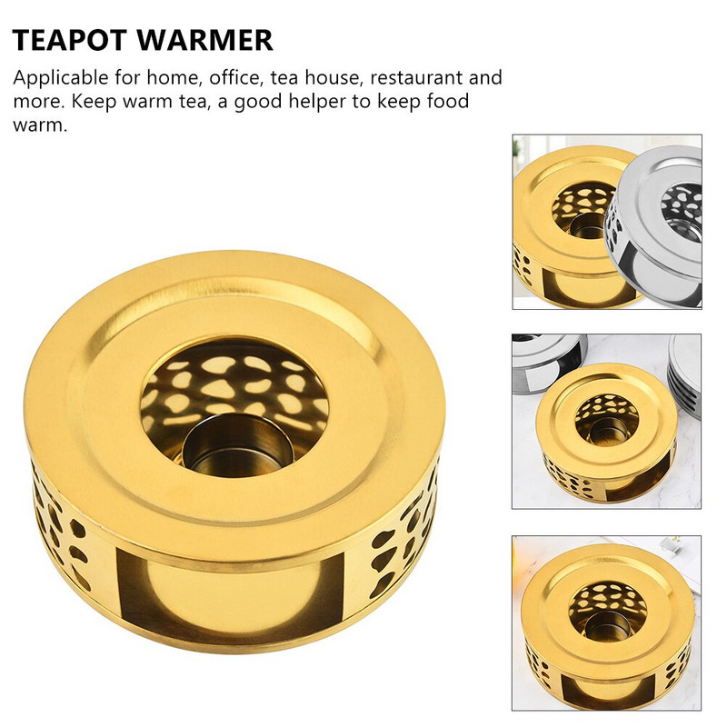 Melegítő teáskanna teamelegítő kávéfőző edényalap aroma olajégő melegítő tartó Hot Stainlessretro essential vízforraló tealight