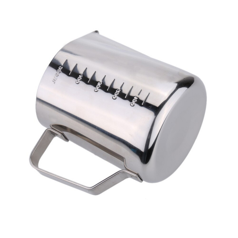 Rozsdamentes acél tejhabosító kancsó tejhabos edény mérőedények kávéfőző