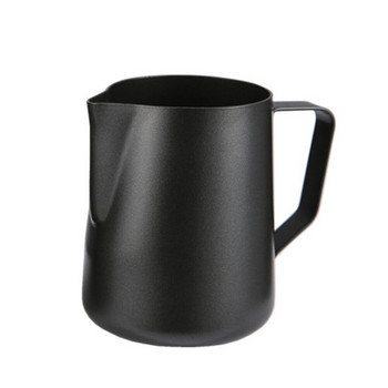 Черно незалепващо покритие Чаша за кафе Чаша Кана от неръждаема стомана Еспресо Мляко Кана за разпенване на кафе Чаша за набиване на чаша 350 ml /600 ml