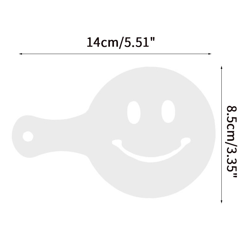 19db kávésablonok díszes kávényomtatás modell habszóró tortasablonok kávérajzoló cappuccino forma porított szita eszközök