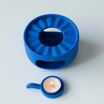 Creative Blue Ceramic Teapot Trivets Θήκη κεριών Θερμότερη βάση τσαγιέρα Kung Fu Αξεσουάρ Σετ τσαγιού Κουζίνα τσαγιού Βάση θέρμανσης κεριών