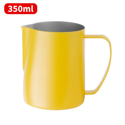 1x Cană pentru spumare de lapte 350/600ml ulcior de spumare a laptelui din oțel inoxidabil Espresso Cafea cu abur Barista Latte Cappuccino Cană de lapte Nou