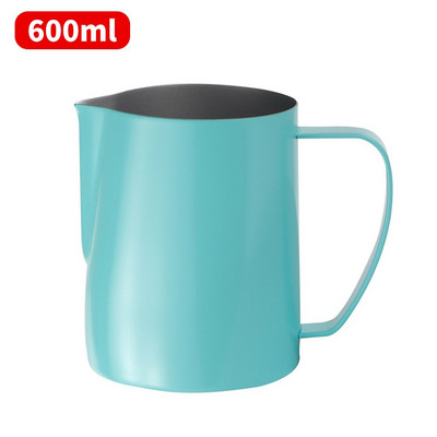 1x Cană pentru spumare de lapte 350/600ml ulcior de spumare a laptelui din oțel inoxidabil Espresso Cafea cu abur Barista Latte Cappuccino Cană de lapte Nou