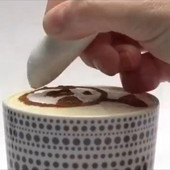 Kávérajzoló toll Kávégravírozó toll Dekorátor Rajztoll DIY Cake Tool
