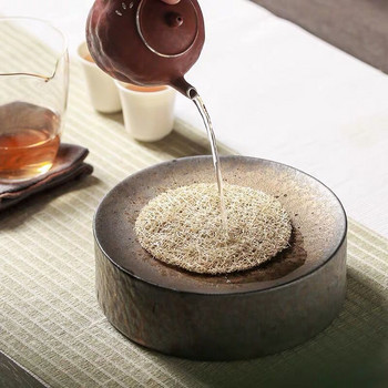 LUWU традиционен керамичен чайник подложки кръгли държачи за чайник аксесоари за порцеланова основа за чайник