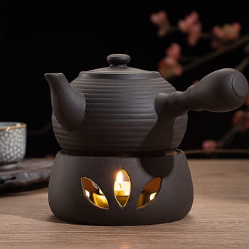 Основа за подгряване на керамичен чайник Основа за подгряване на чай Изолационна основа за подгряване на чай, затопляне на вода, куха свещ Държач за нагревателна основа