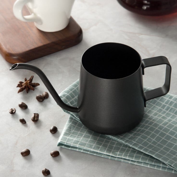 Rozsdamentes acél eszpresszókanna tejhabos kancsó barista kávéfőző konyhai kiegészítők, kézműves tejes kávéfőző