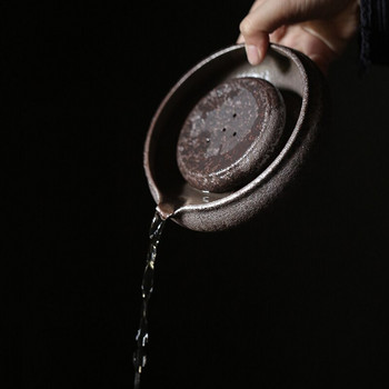 традиционен керамичен чайник подложки китайски държач за чайник битова порцеланова стойка за чайник