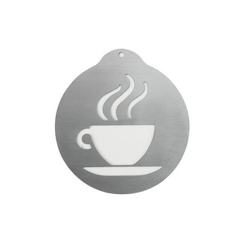 Σετ 5 τεμαχίων Creative Kitchenware Coffee Latte Coffee Shop DIY Mold Portable 304 Inox Steel Coffee Latte Tool