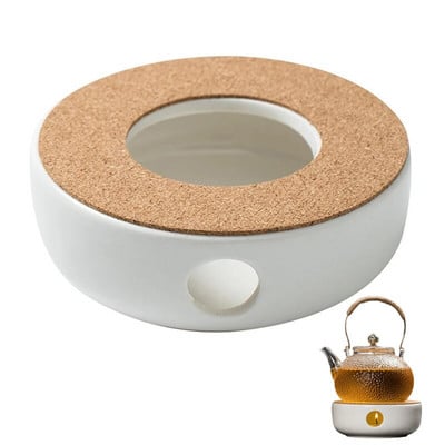 Keraminis arbatinuko šildymo pagrindas vandens arbatos šildytuvas izoliacinis pagrindas kavos vandens šildytuvas žvakių kaitinimo pagrindas žvakių laikiklis arbatos indai