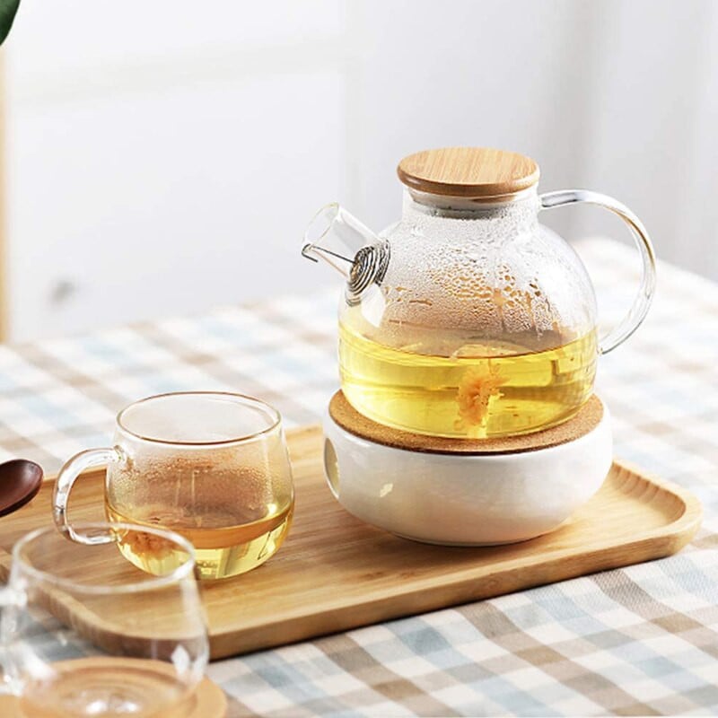 Keraminis arbatinuko šildymo pagrindas vandens arbatos šildytuvas izoliacinis pagrindas kavos vandens šildytuvas žvakių kaitinimo pagrindas žvakių laikiklis arbatos indai