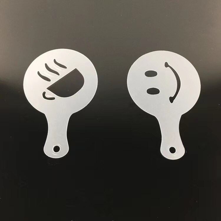 16 db konyhai edények díszes kávényomtató sablon konyhai eszközök kávéspray sablon konyhai kütyük Kreatív konyhai kiegészítők