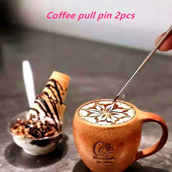 2020 Нов шаблон за пръскане от пяна за кафе Barista Шаблони Инструмент за декорация Гирлянд Мухъл Печат на кафе Модел на цвете