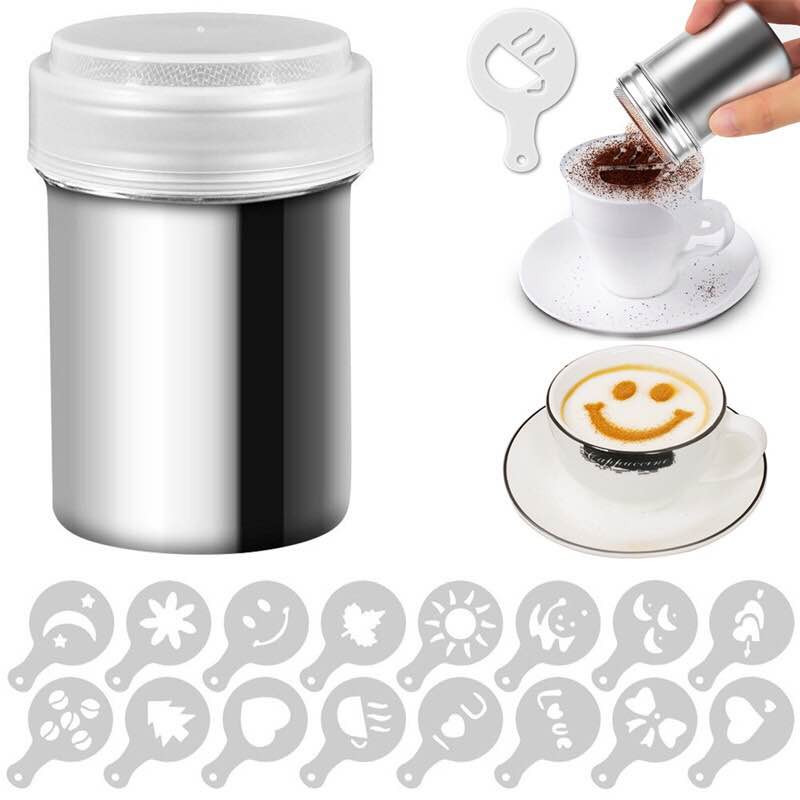2020 új Cafe hab spray sablon Barista stencil dekorációs eszköz Garland Forma kávényomtató virágmodell
