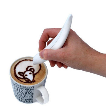 1PC Creative Electrical Latte Art Pen For Coffee Cake Spice Pen Cake Decoration Pen Coffee Carving Pen Baking Pastry Tools