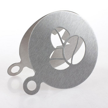 6 бр./компл. Творческа форма от алуминий / неръждаема стомана 430, модна гирляндна форма, изискана форма за печат на кафе