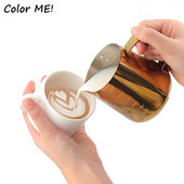 Nerūdijančio plieno pieno putų ąsotis 350/500 ml metalinis espreso kavos ąsotis Barista kavos priedai Grietinėlės pieno putos ąsočio puodelis