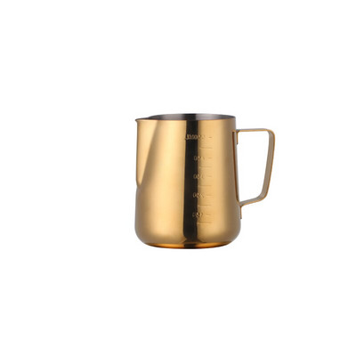 Nerūdijančio plieno pieno putų ąsotis 350/500 ml metalinis espreso kavos ąsotis Barista kavos priedai Grietinėlės pieno putos ąsočio puodelis