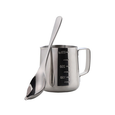 Nerūdijančio plieno pieno putų ąsotis 350/500 ml metalinis espreso kavos ąsotis Barista kavos priedai Grietinėlės pieno putos ąsočio puodelis