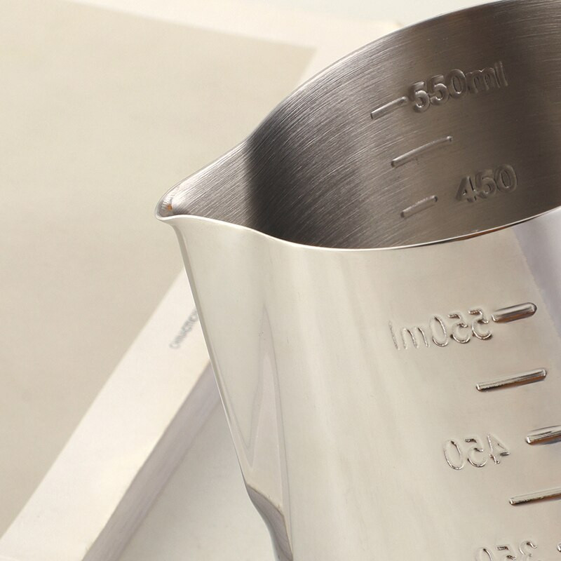 Nerūdijančio plieno pieno putų ąsotis 350/500 ml metalinis espreso kavos ąsotis Barista kavos priedai Grietinėlės pieno putos ąsočio puodelis