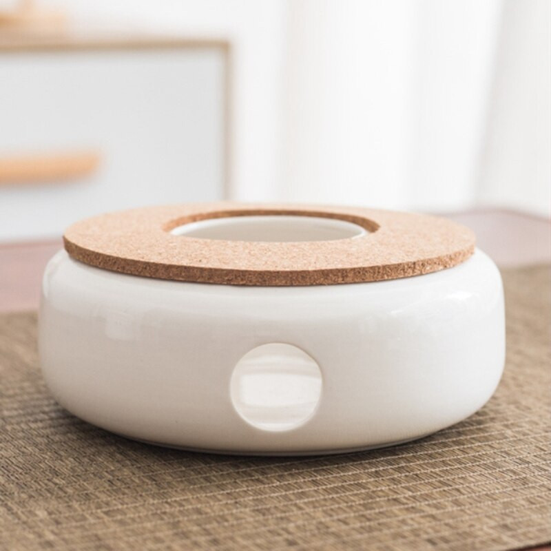 Arbatinuko šildytuvas, keraminė drožlė su kamštine pagalvėle, žvakių šildytuvas arbatinukams ąsočiai Grafas, tinka