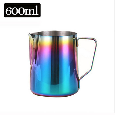 350/600 ml rozsdamentes acél tejhabosító kancsó Kávékancsó Pull Flower Cup Espresso Milk Cafe Cappuccino Latte Habosító Art