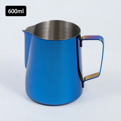 350/600 ml rozsdamentes acél tejhabosító kancsó Kávékancsó Pull Flower Cup Espresso Milk Cafe Cappuccino Latte Habosító Art