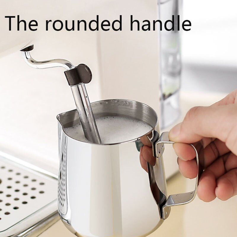 350/600Ml 304 Rozsdamentes acél tejhabosító kancsó eszpresszó kávékancsó Latte cappuccino tejkrémes poharak Barista kávésablon