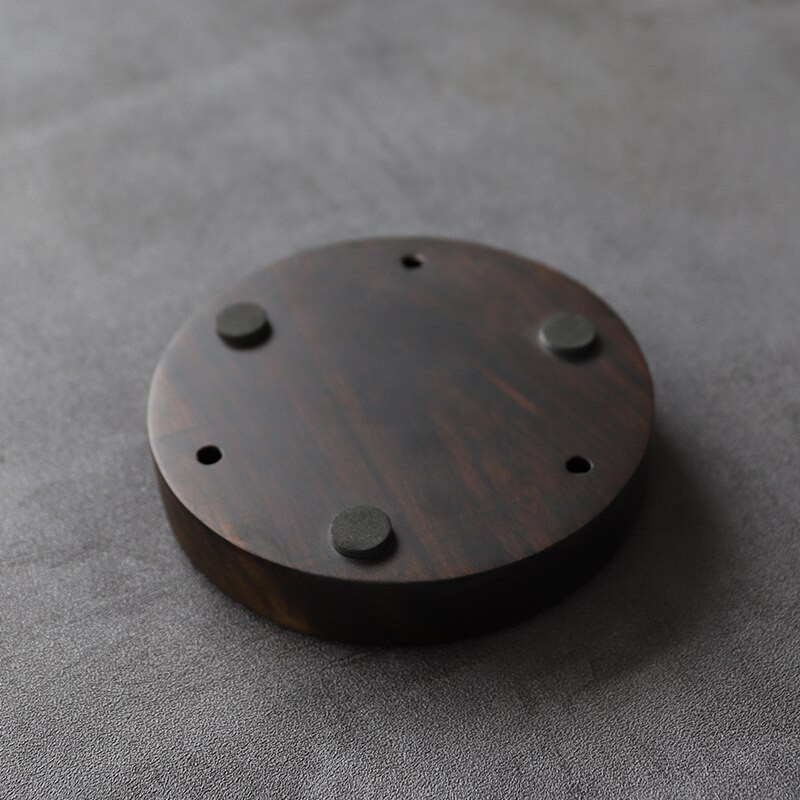 ébenfa teatálcák és tányérok fa teáskannatartók