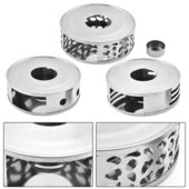 Nerūdijančio plieno šildytuvas arbatos kavos šildytuvo pagrindas arbatinukas žvakių šviesos laikiklis apvalus virtuvės priedai dalių įrankis