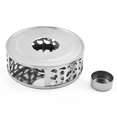 Nerūdijančio plieno šildytuvas arbatos kavos šildytuvo pagrindas arbatinukas žvakių šviesos laikiklis apvalus virtuvės priedai dalių įrankis