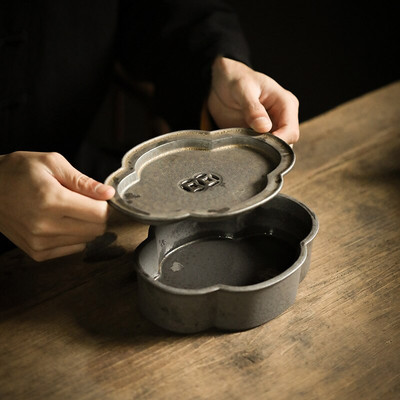 hagyományos kerámia teáskanna szegecsek ovális kínai edénytartók háztartási porcelán teáskanna állvány