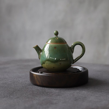 абаносови подноси за чай и чинии дървени поставки за чайници