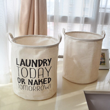 Сгъваема кошница за пране Щампована кошница за съхранение на мръсни дрехи Съхранение на детски играчки Кошница за пране в банята Органайзер за мръсни дрехи