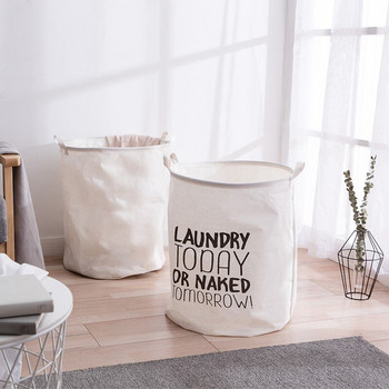Сгъваема кошница за пране Щампована кошница за съхранение на мръсни дрехи Съхранение на детски играчки Кошница за пране в банята Органайзер за мръсни дрехи
