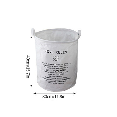 Összehajtható szennyes kosár Nyomtatott tároló kosár piszkos ruhákhoz gyerekjátékok tárolása Fürdőszoba mosodai akadály piszkos ruha rendszerező