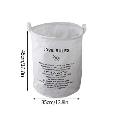 Összehajtható szennyes kosár Nyomtatott tároló kosár piszkos ruhákhoz gyerekjátékok tárolása Fürdőszoba mosodai akadály piszkos ruha rendszerező