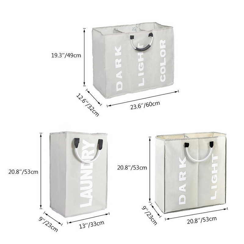 Vodootporna košara za rublje Korpa za prljavu odjeću Sklopiva posuda za pohranu sitnica Košara za pohranu s ručkama Kućne potrepštine