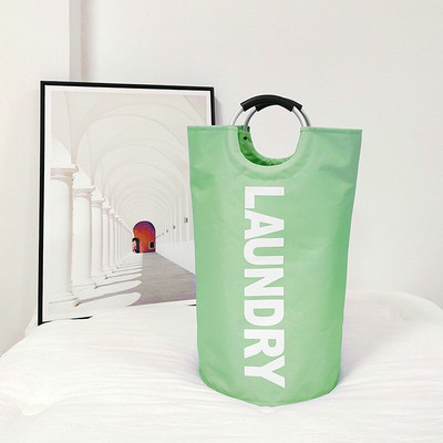 Velika košara za rublje od 82L, sklopiva korpa za rublje od Oxford tkanine s aluminijskom ručkom, prevelika za kućni organizator za pohranu