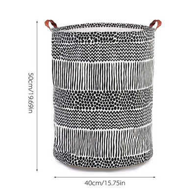 Didelis nešvarių skalbinių krepšelis, sulankstomas kliūtis, drabužių laikymo kibiras Vaikų žaislų krepšelis, atsparus vandeniui, laikiklis su patvariomis rankenomis