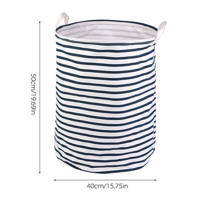 Didelis nešvarių skalbinių krepšelis, sulankstomas kliūtis, drabužių laikymo kibiras Vaikų žaislų krepšelis, atsparus vandeniui, laikiklis su patvariomis rankenomis
