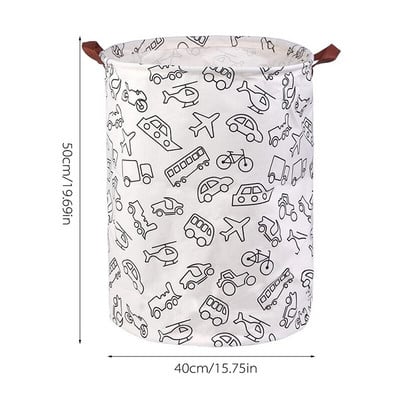 Didelis nešvarių skalbinių krepšelis, sulankstomas kliūtis, drabužių laikymo kibiras Vaikų žaislų krepšelis, atsparus vandeniui, laikiklis su patvariomis rankenomis