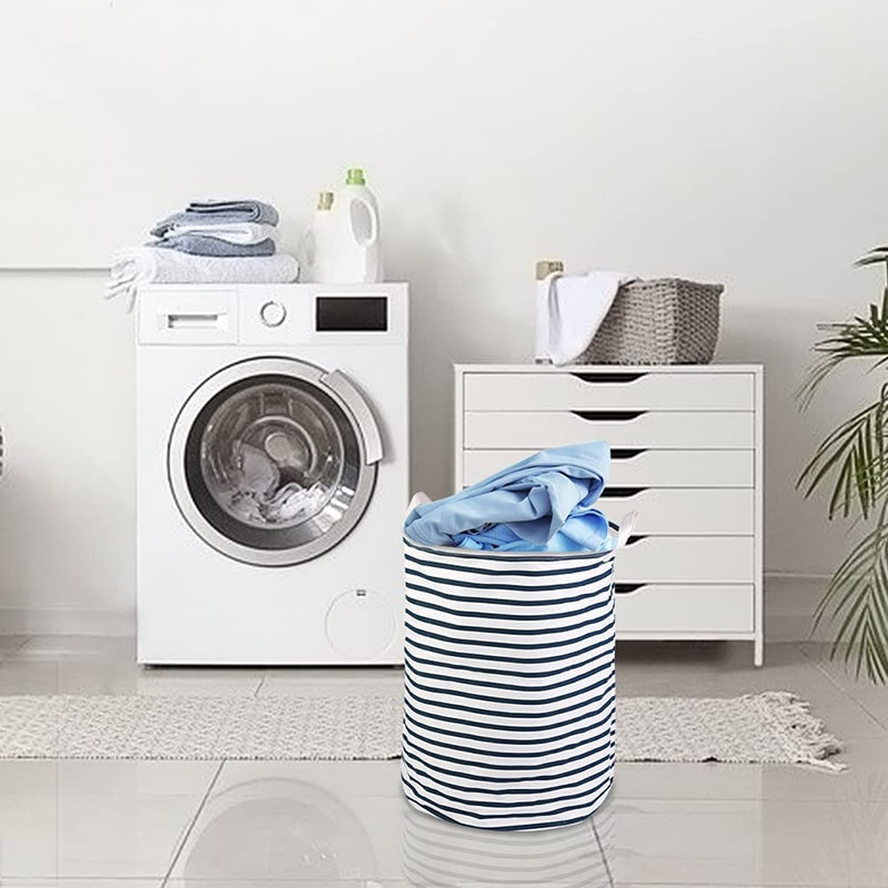 Didelis nešvarių skalbinių krepšelis, sulankstomas kliūtis, drabužių laikymo kibiras Vaikų žaislų krepšelis, atsparus vandeniui, laikiklis su patvariomis rankenomis