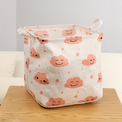 Lenjerie de bumbac Coș de rufe murdare Organizator pliabil impermeabil, găleată, îmbrăcăminte, jucărie pentru copii, capacitate mare, depozitare rotundă acasă