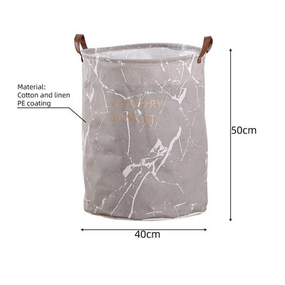 Platnena vodootporna košara za organizator rublja, velika korpa za rublje, torba za pohranu prljave odjeće, igračka, kućna posuda za pohranu